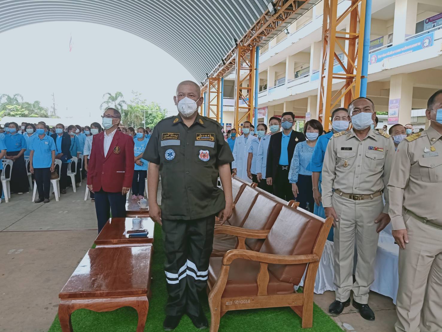 ภาพการฝึกซ้อมทีมงาน